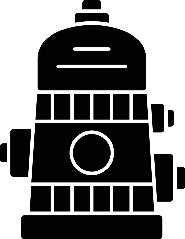 Hydrant Glyph Icon vector