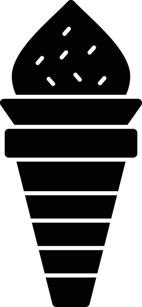 Ice Cream Glyph Icon vector