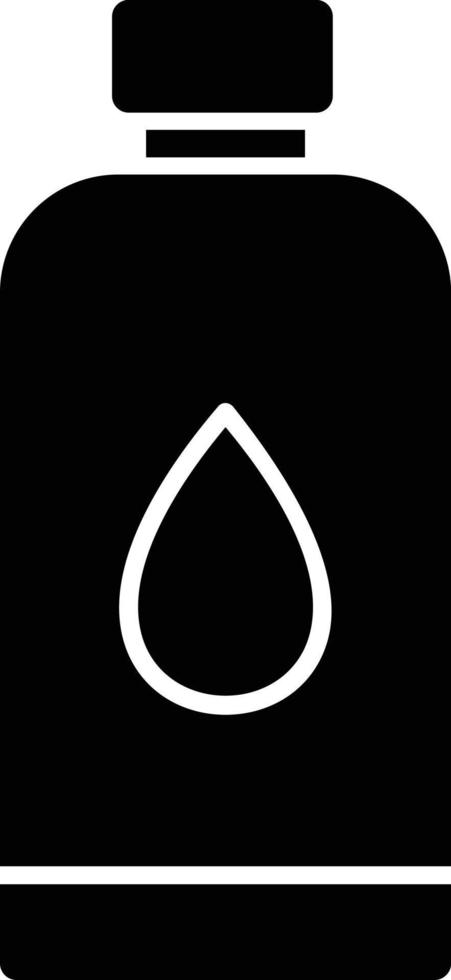 Water Bottle Glyph Icon vector