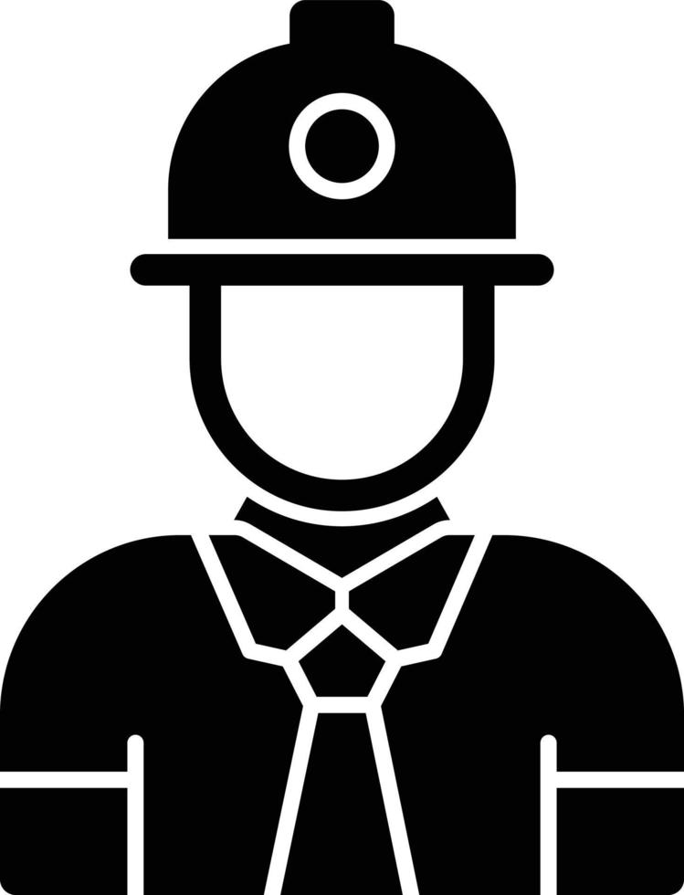 Engineer Glyph Icon vector