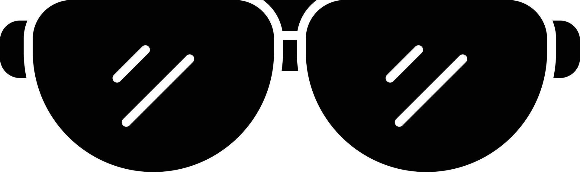 icono de glifo de gafas de sol vector