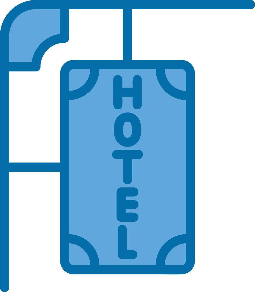 Hotel Sign Vector Icon Design