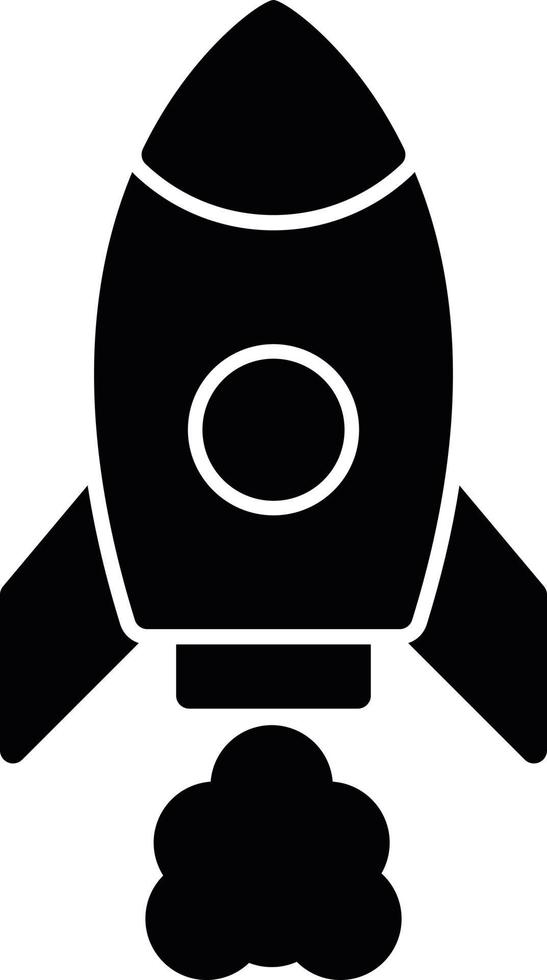 Spacecraft Glyph Icon vector