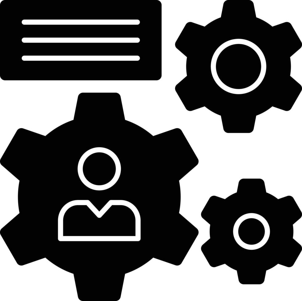Skills Glyph Icon vector
