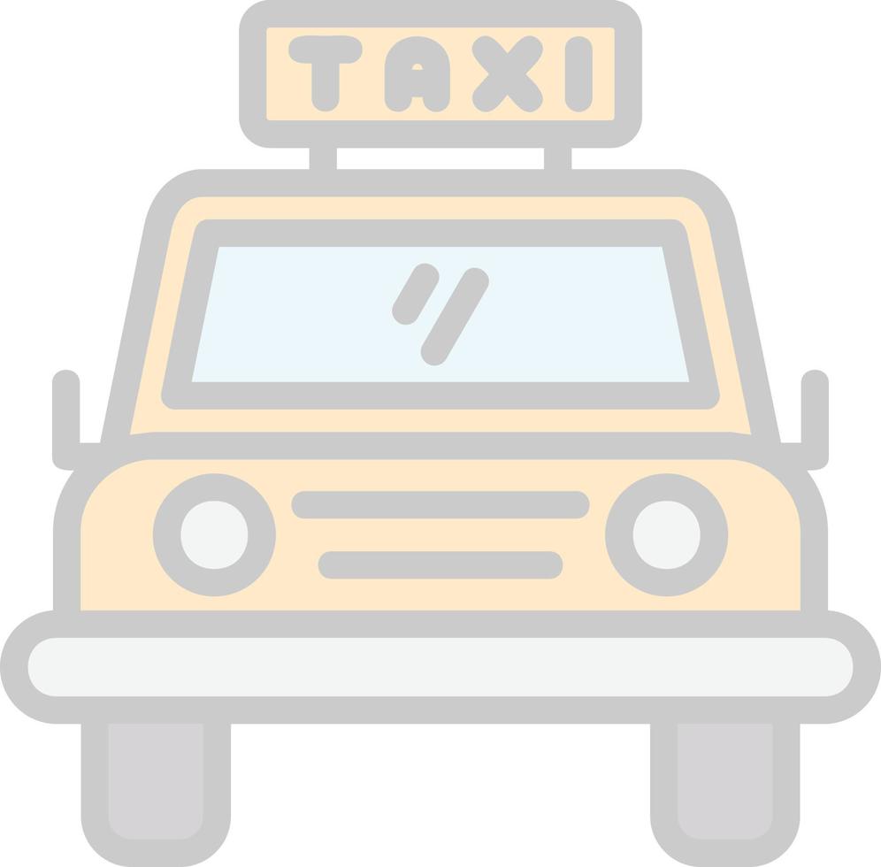 Taxi Vector Icon Design