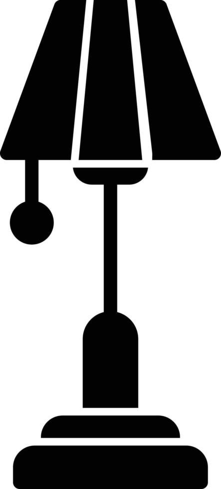 Floor Lamp Glyph Icon vector