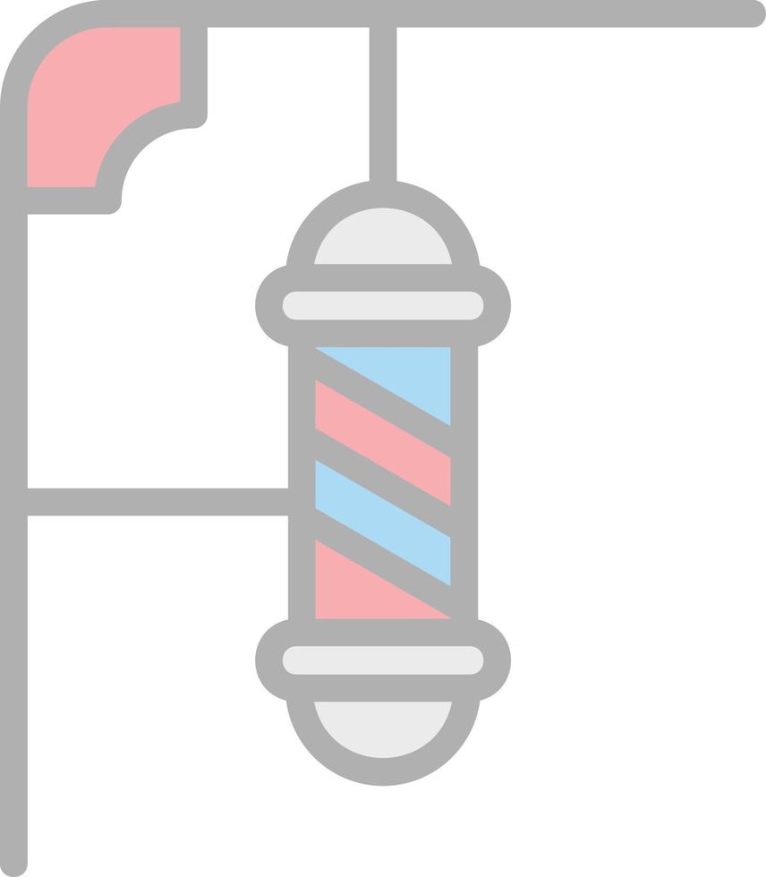 Barbershop Pole Vector Icon Design