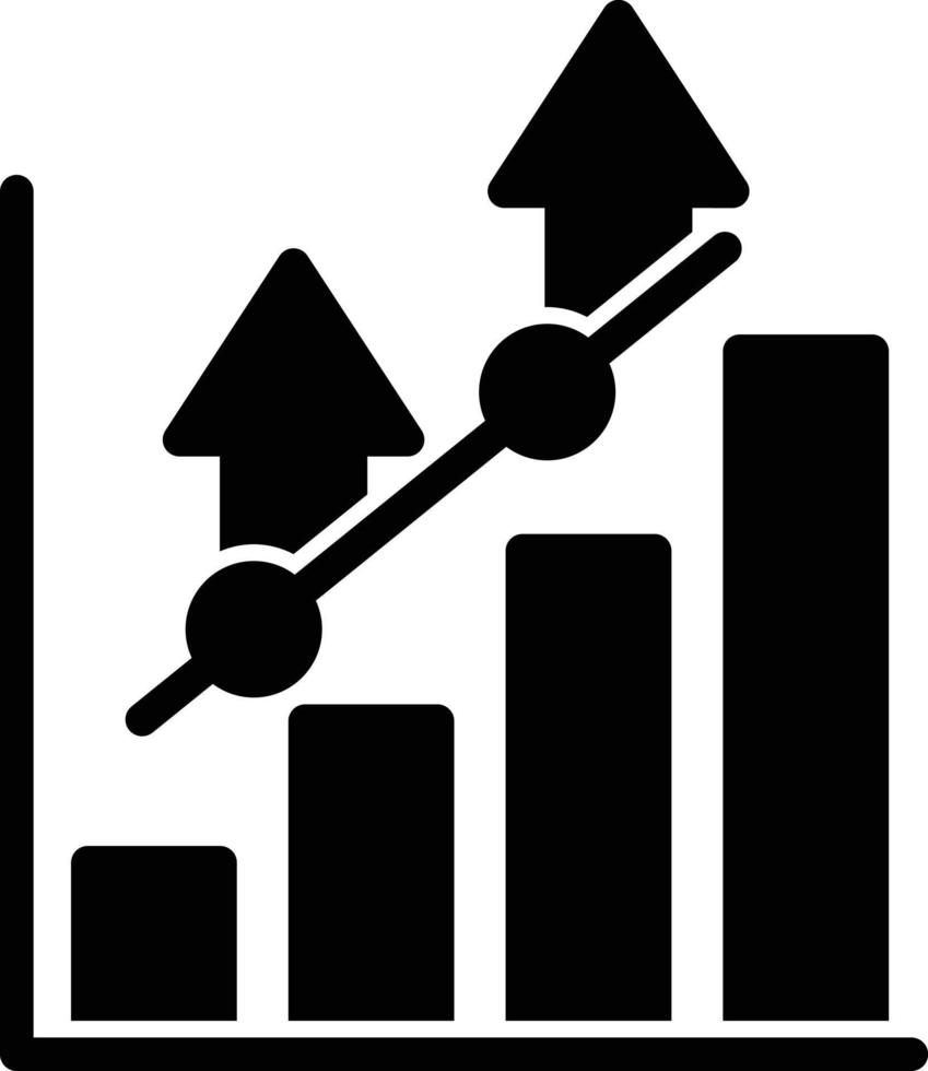 Inflation Glyph Icon vector