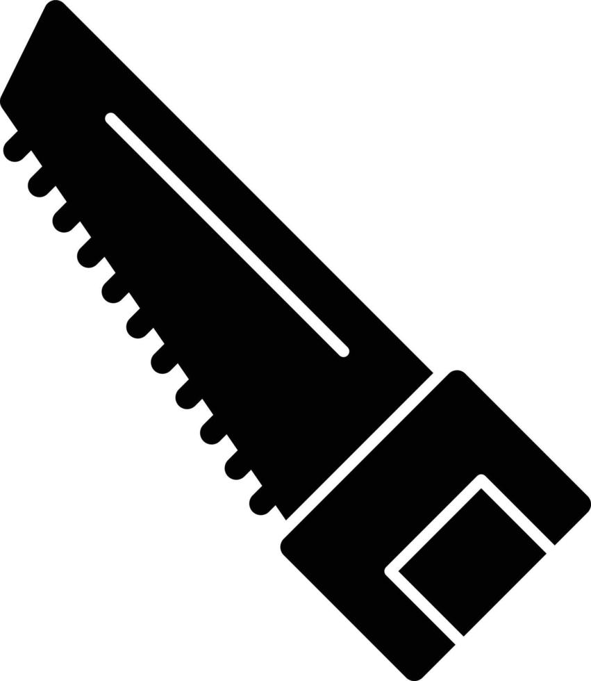 Handsaw Glyph Icon vector