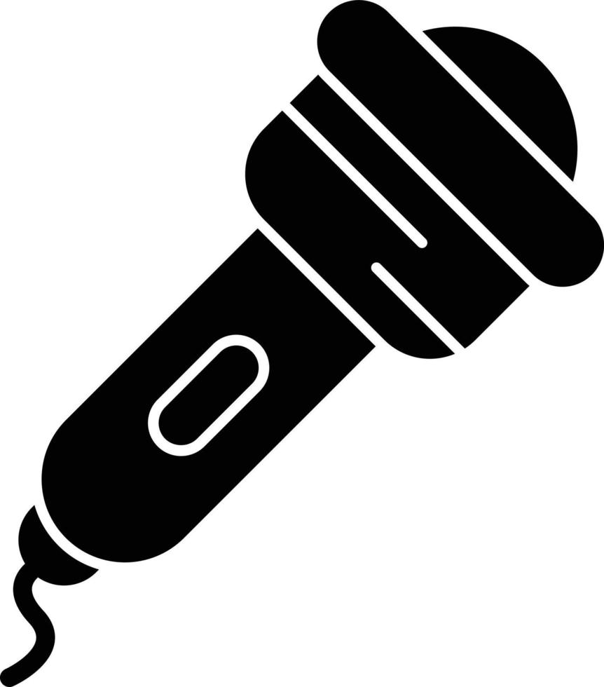 Flashlight Glyph Icon vector