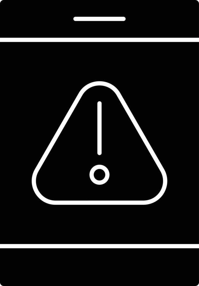 Error Glyph Icon vector