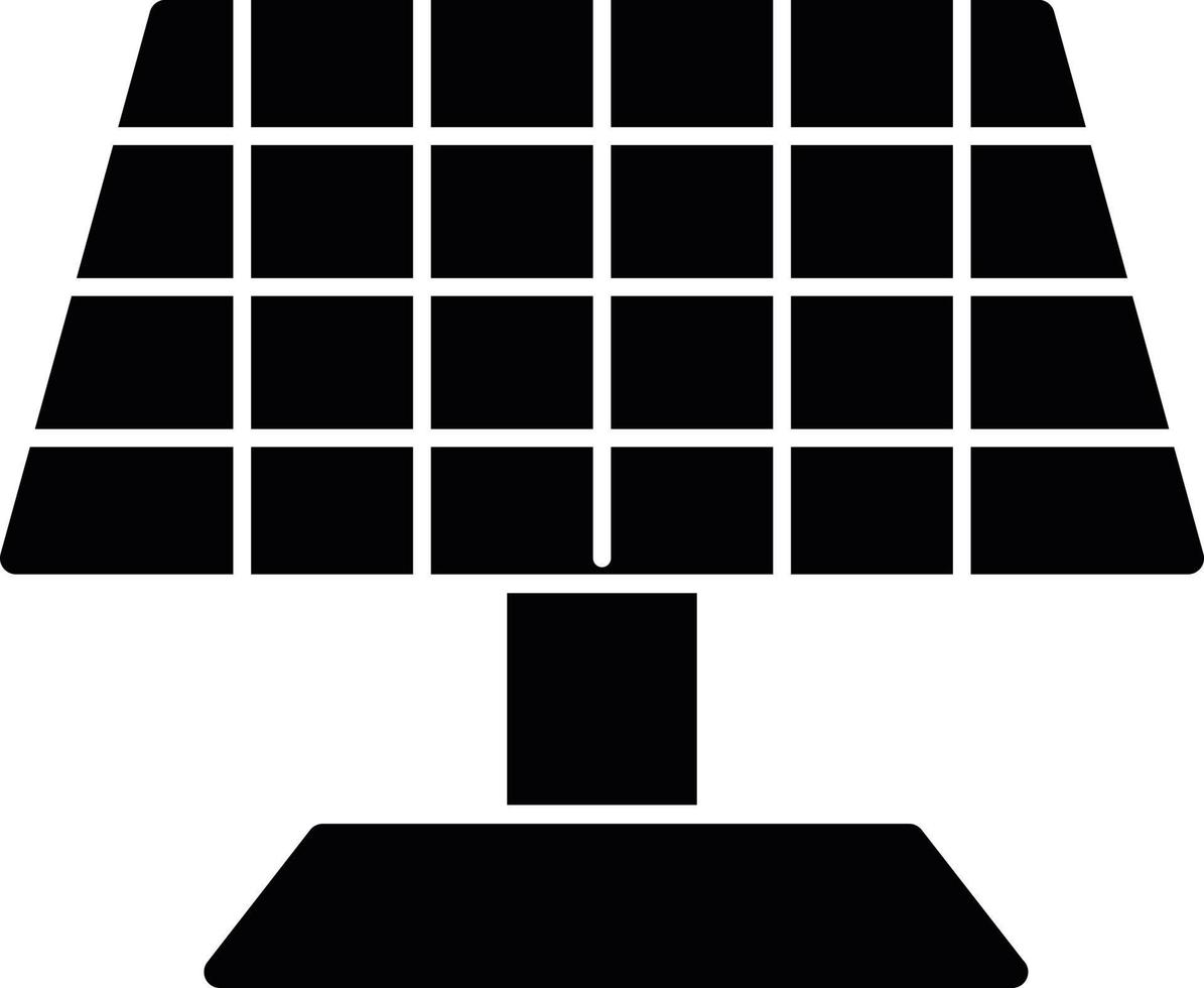 Solar Panel Glyph Icon vector