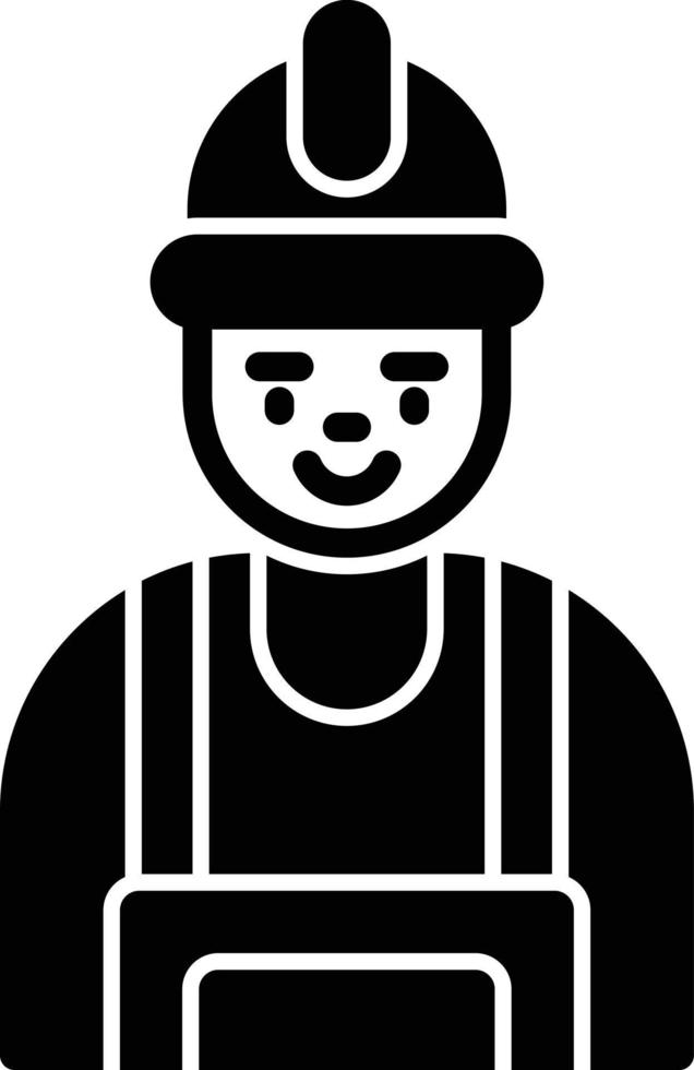 Builder Glyph Icon vector