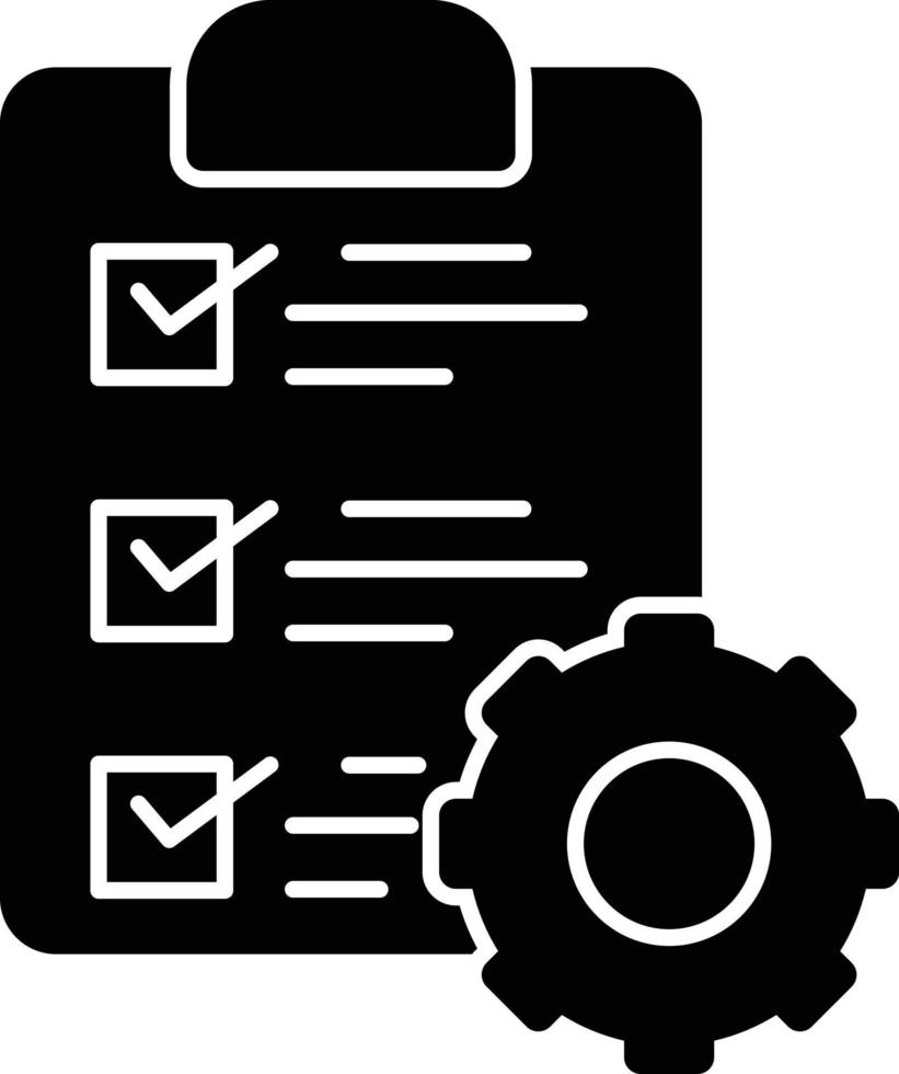 Project Management Glyph Icon vector