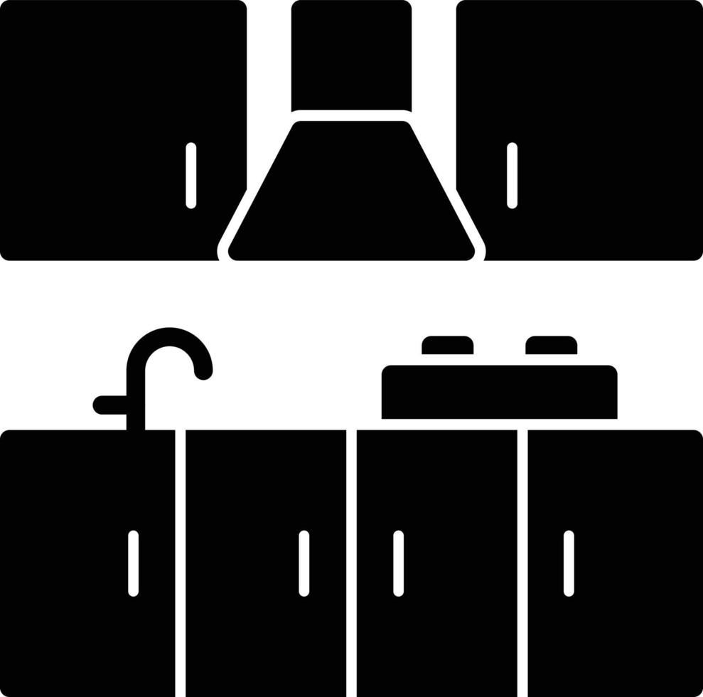 Kitchen Glyph Icon vector