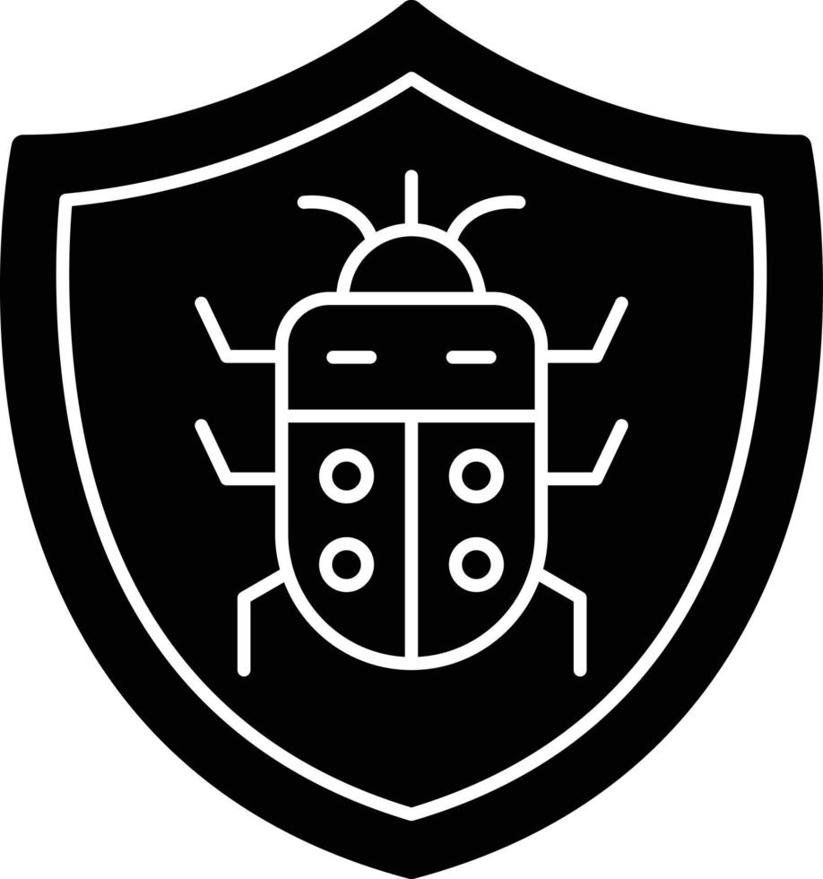 Antivirus Glyph Icon vector