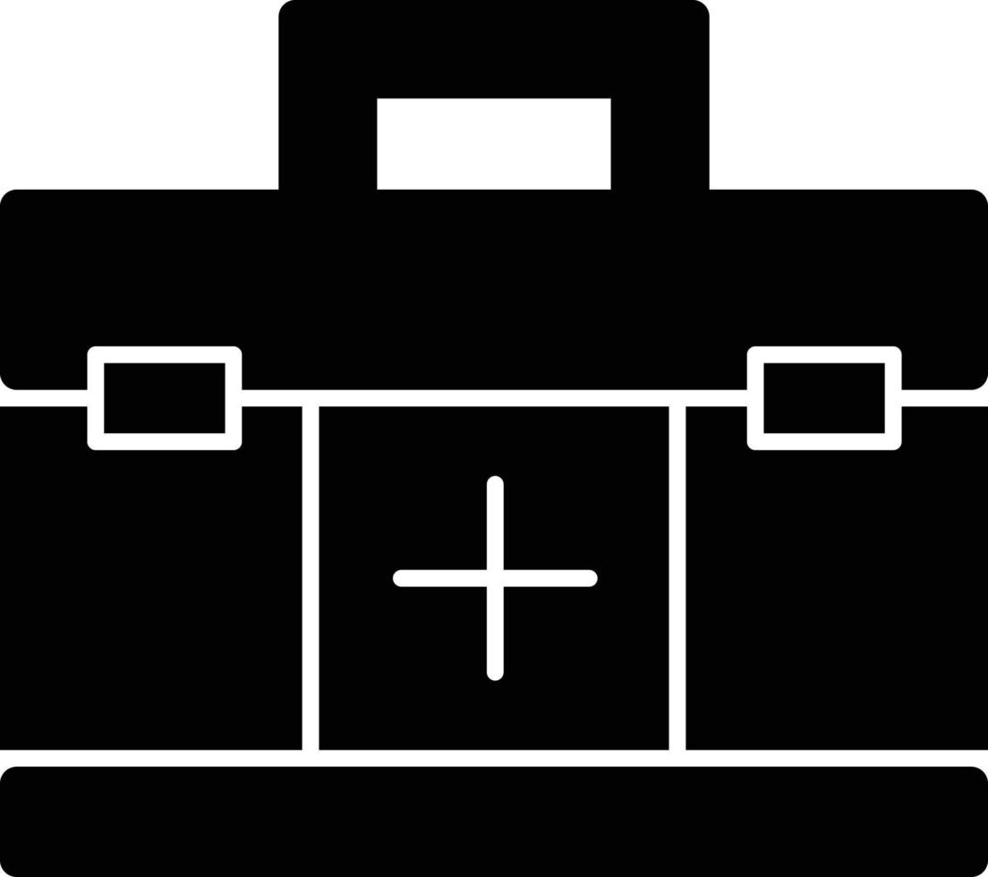 First AId Kit Glyph Icon vector