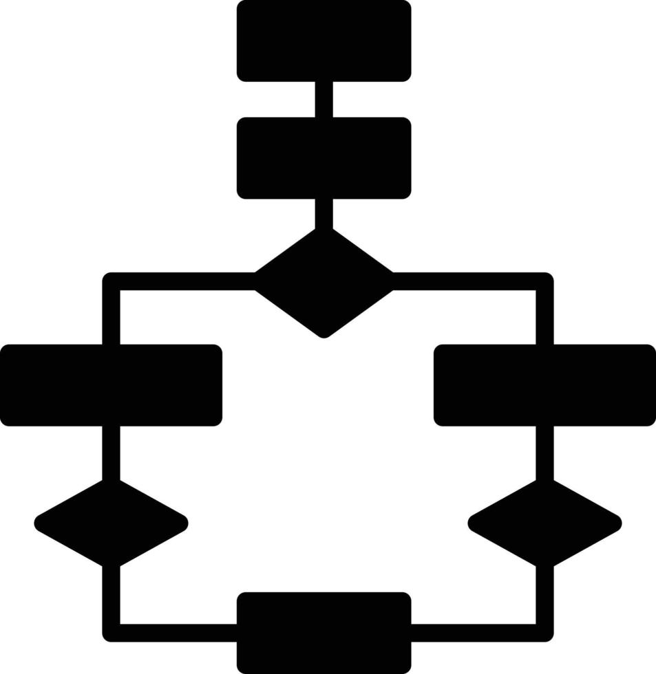 Process Glyph Icon vector