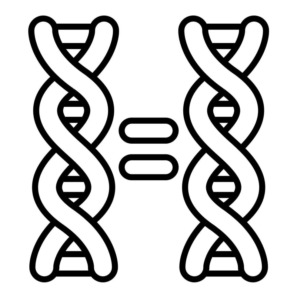 Cloning Line Icon vector