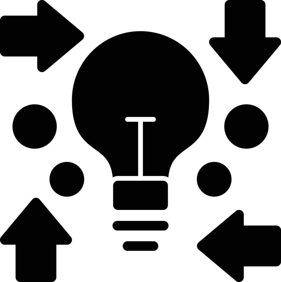 Creative Process Glyph Icon vector