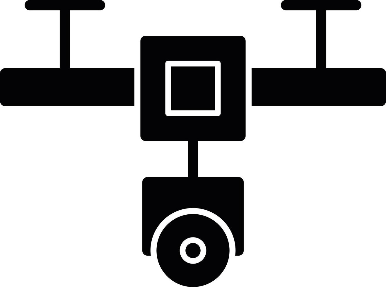 Drone Glyph Icon vector