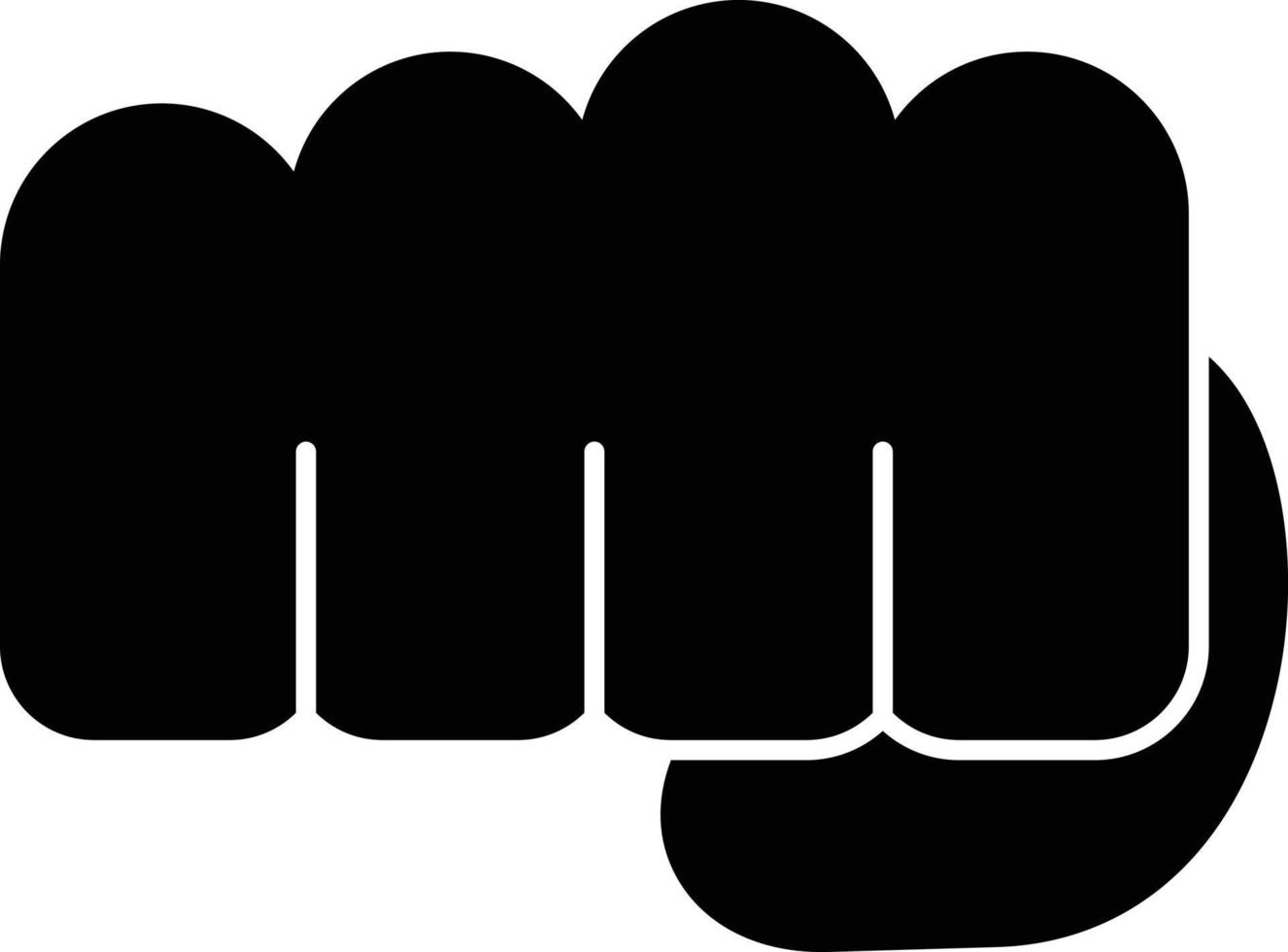 Fist Glyph Icon vector
