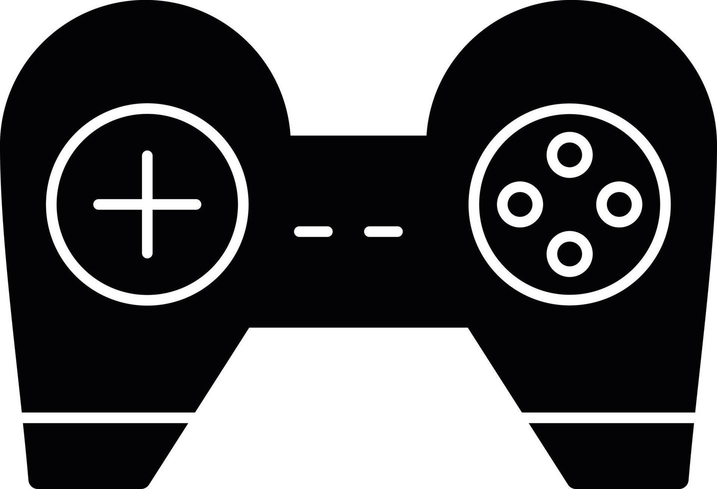 Game Console Glyph Icon vector