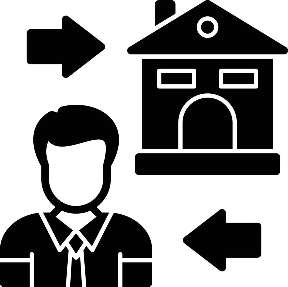 Transfer Glyph Icon vector