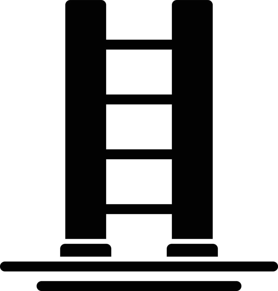 icono de glifo de escalera vector