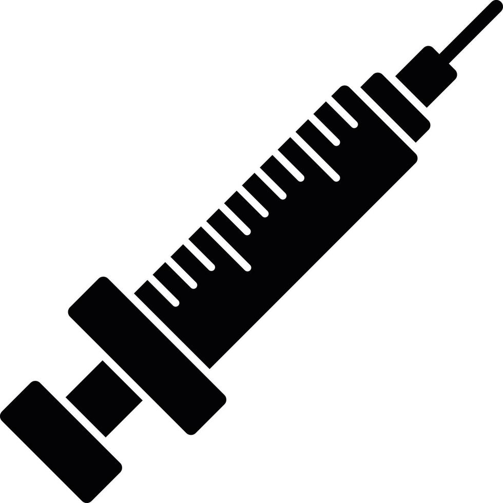 Syringe Glyph Icon vector