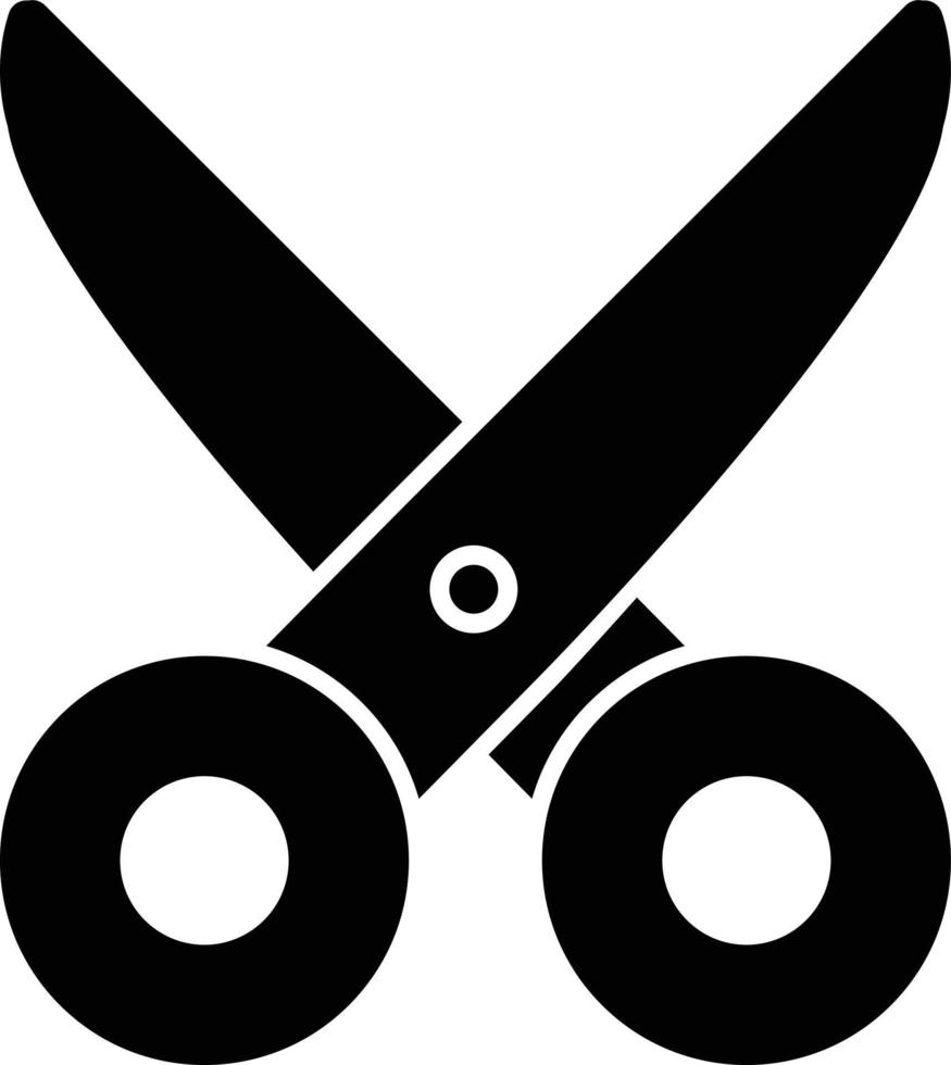 Scissor Glyph Icon vector