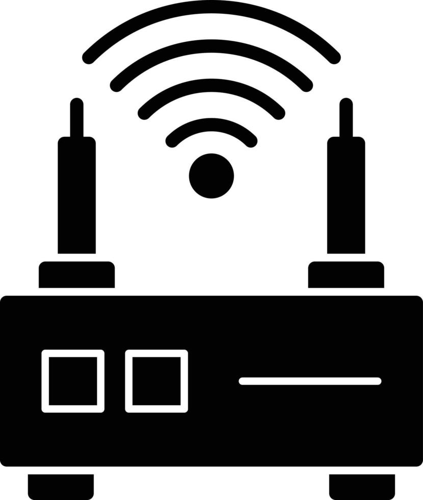 Wireless Glyph Icon vector
