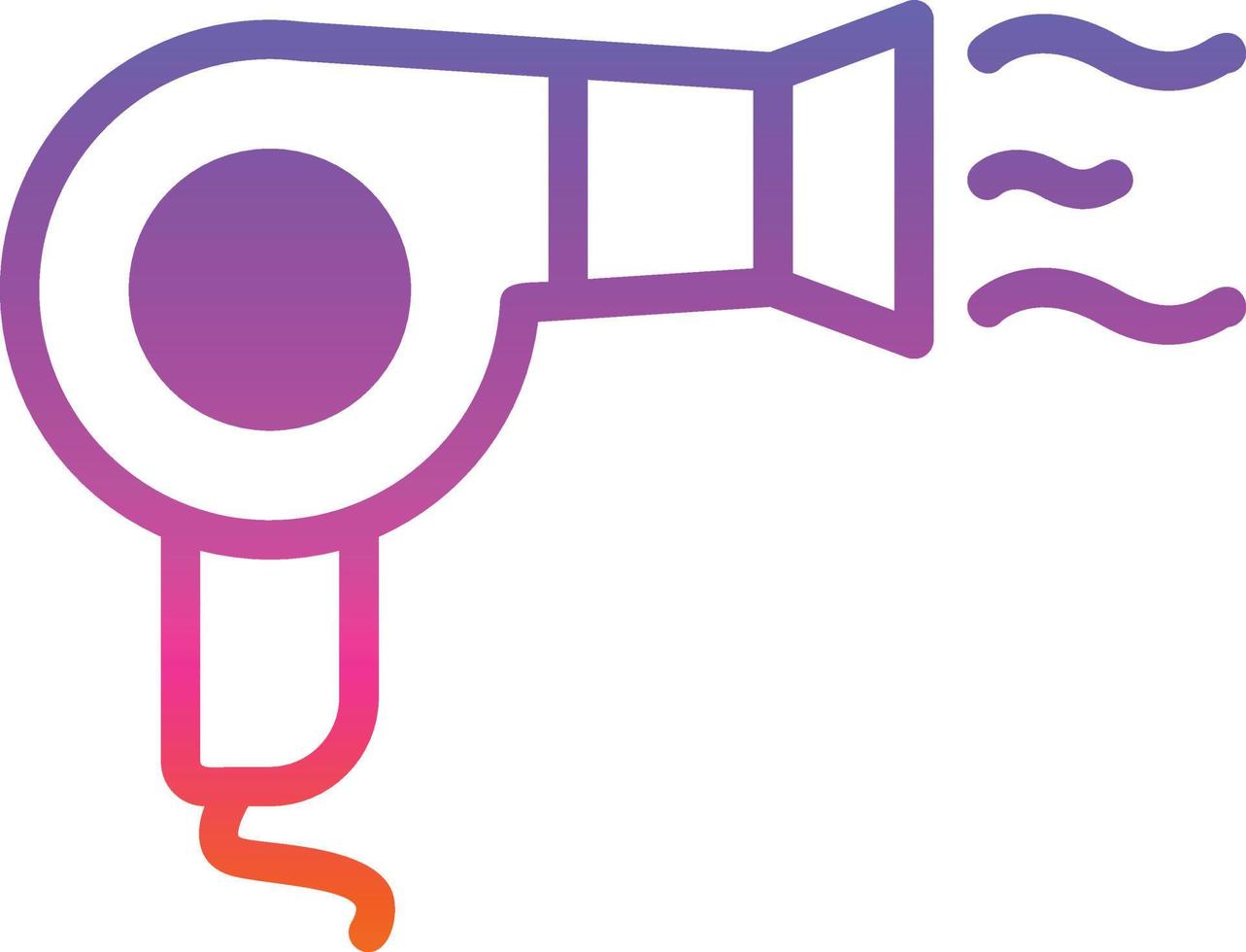 Hair Dryer Vector Icon Design