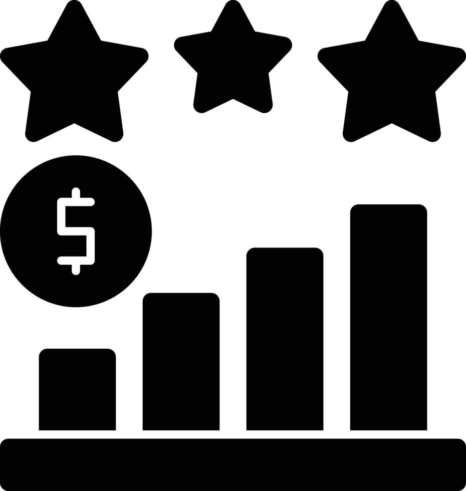 Satisfaction Glyph Icon vector