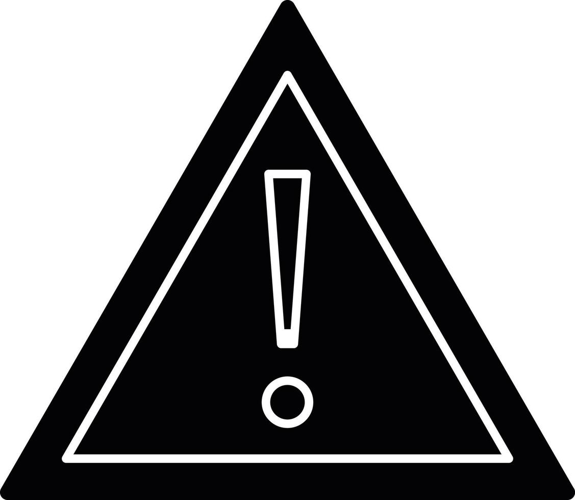 Alert Glyph Icon vector