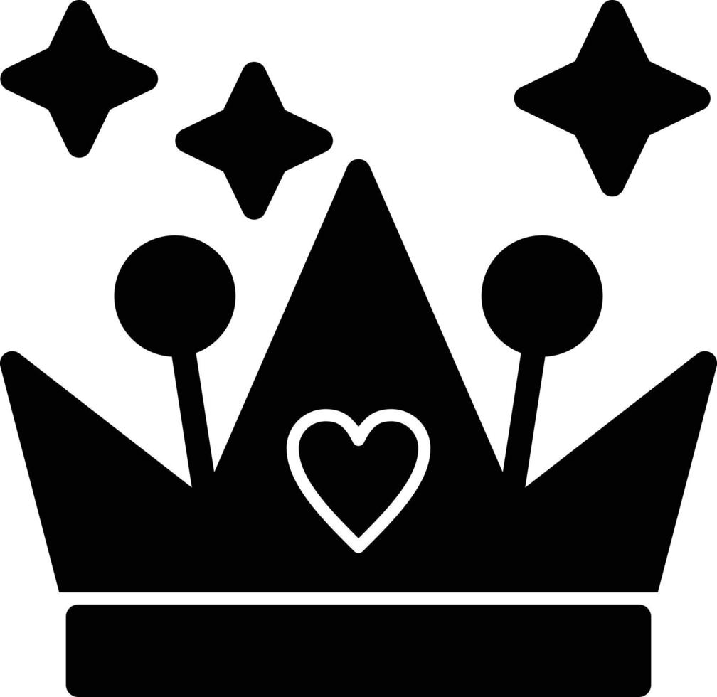 Crown Glyph Icon vector