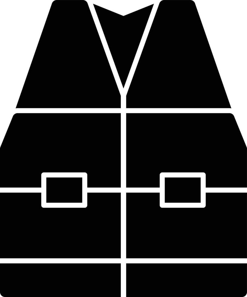 Protector Vest Glyph Icon vector