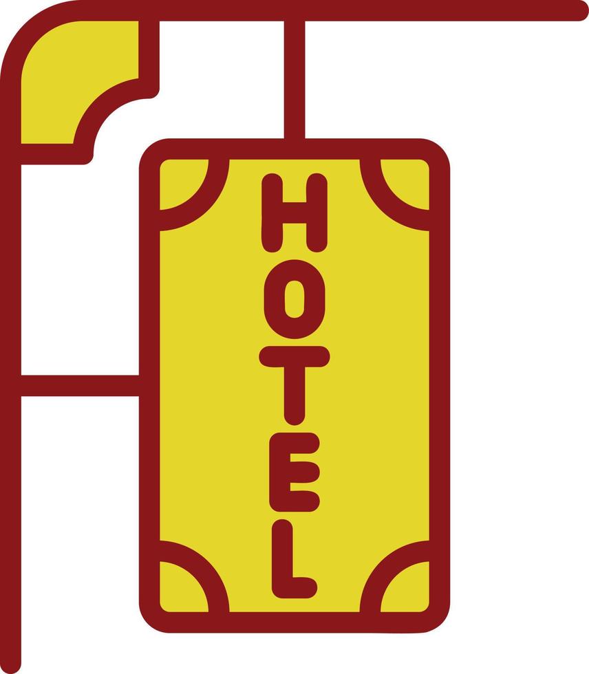 Hotel Sign Vector Icon Design