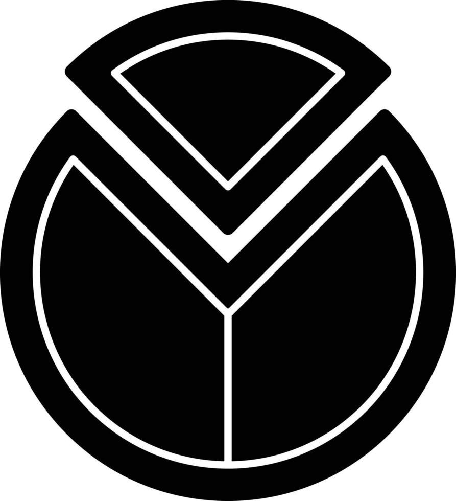 Ratio Glyph Icon vector