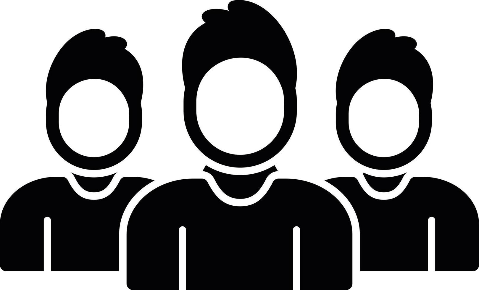 Team Glyph Icon vector