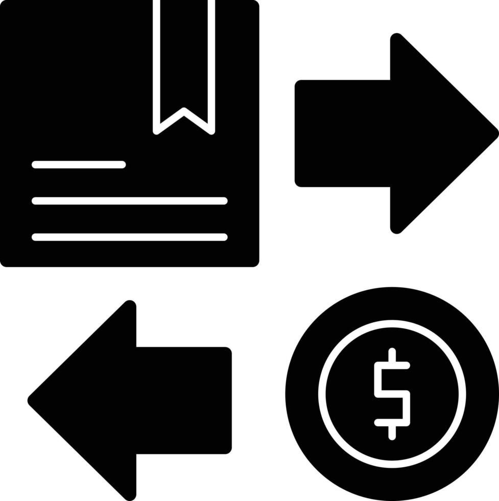 Trade Glyph Icon vector
