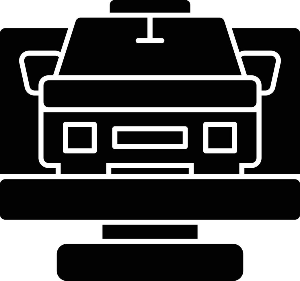 Taxi Glyph Icon vector