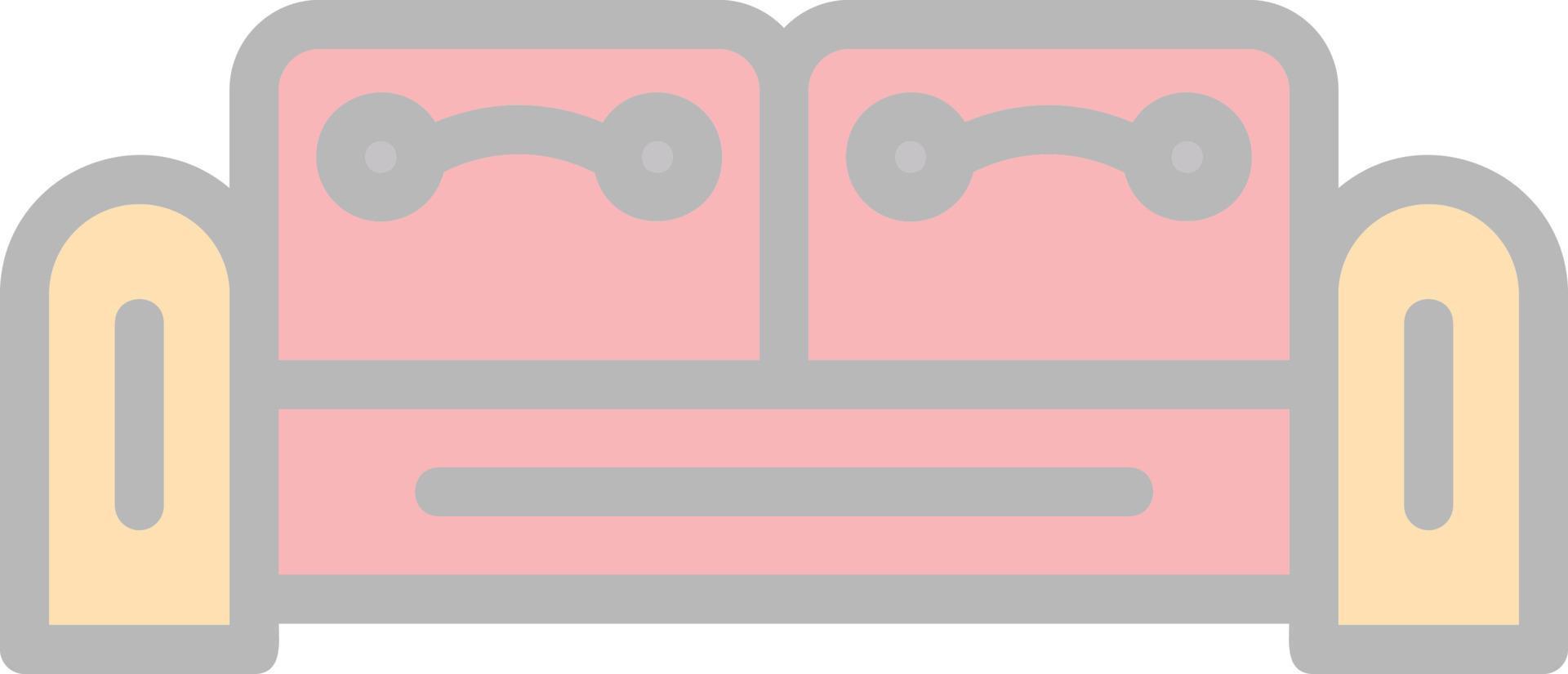diseño de icono de vector de sofá