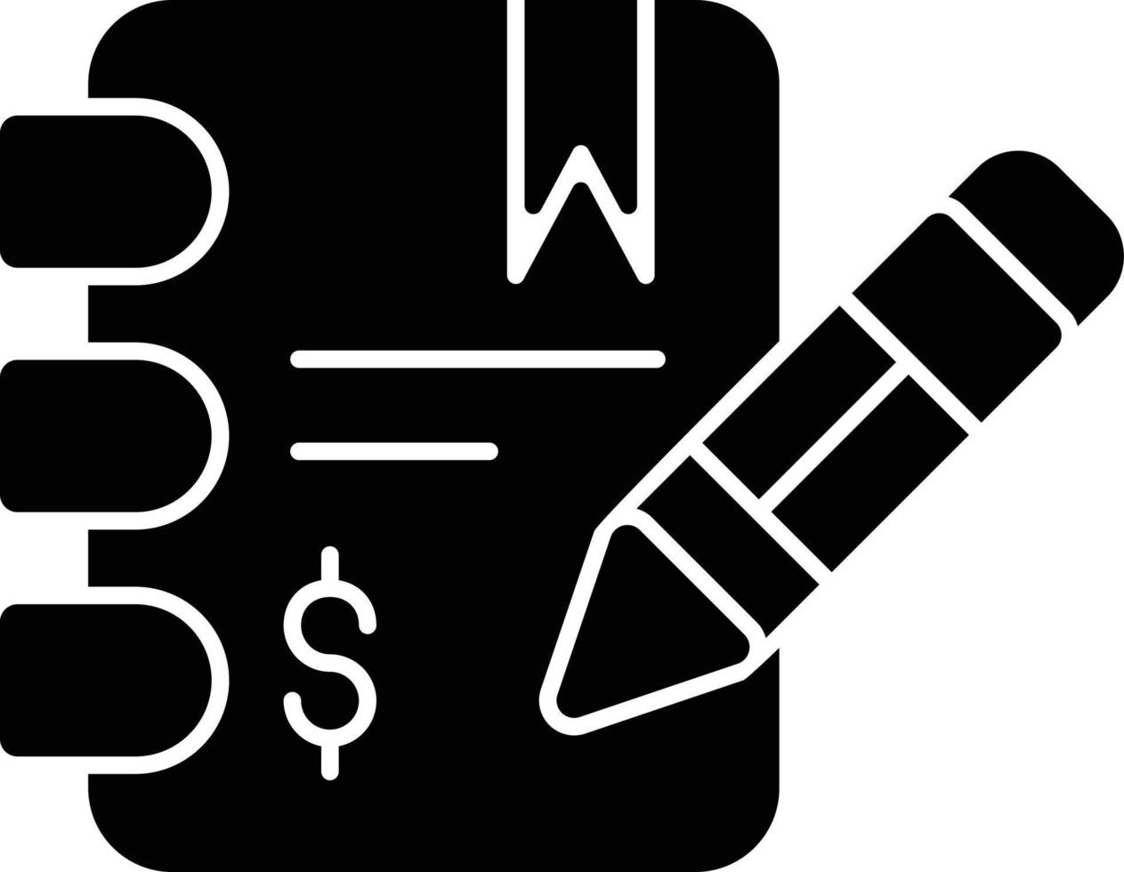 Business Proposal Glyph Icon vector