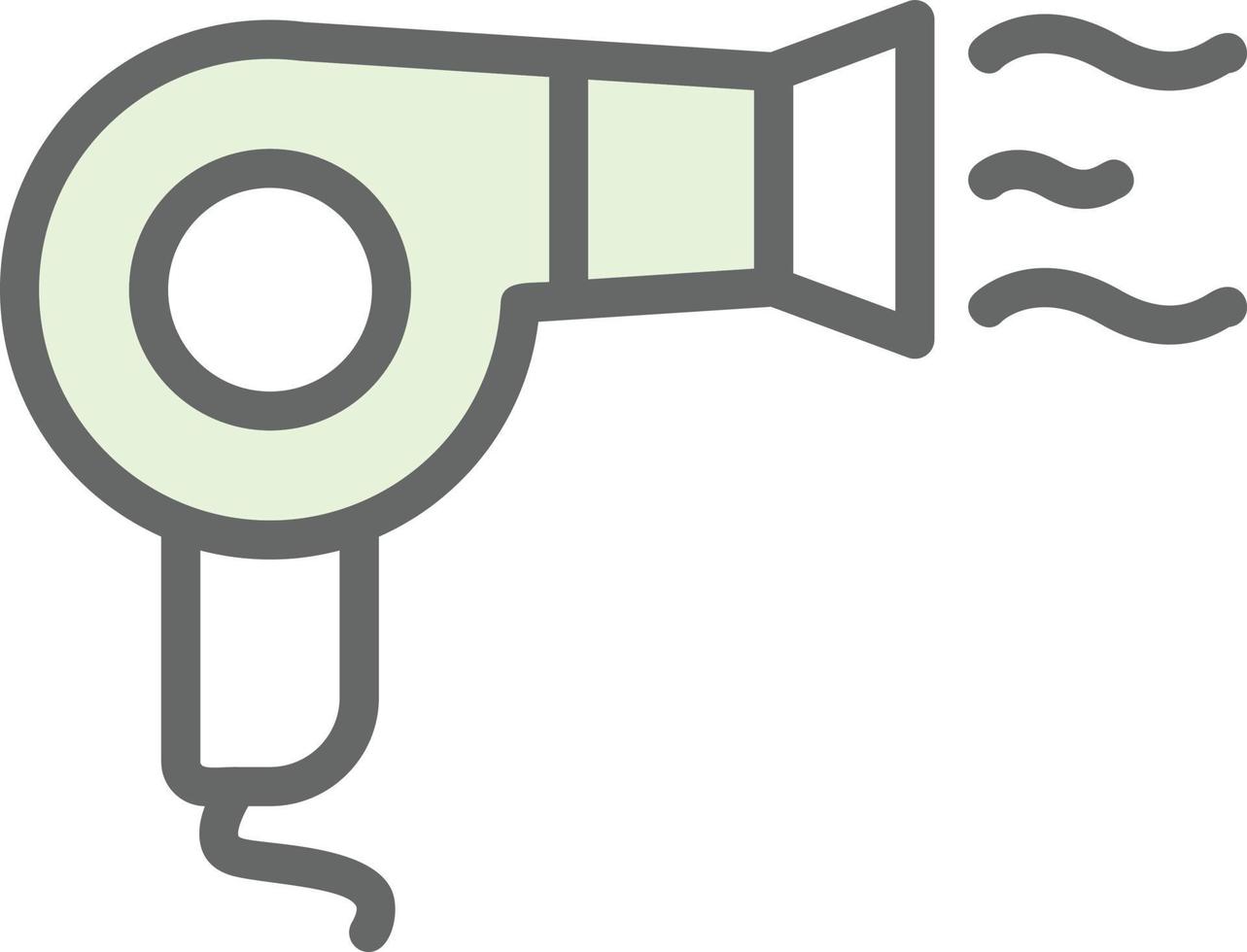 Hair Dryer Vector Icon Design