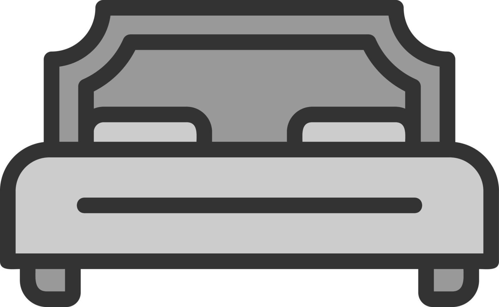 Double Bed Vector Icon Design