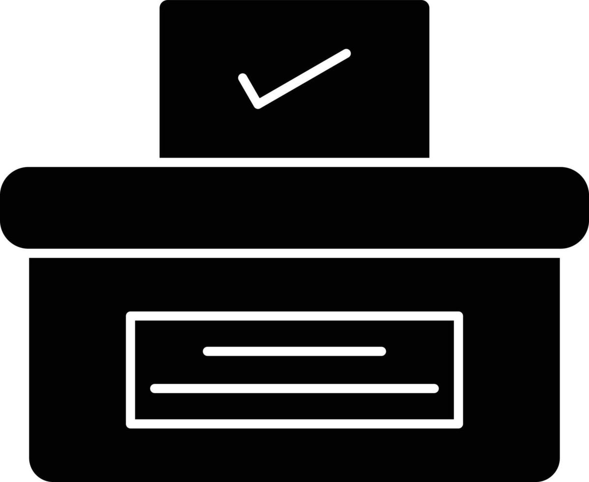 Voting Glyph Icon vector
