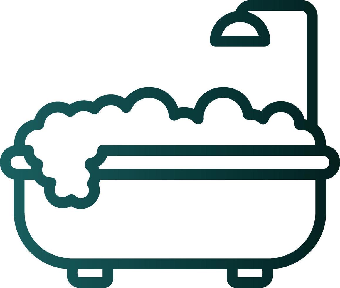 Bathtub Vector Icon Design