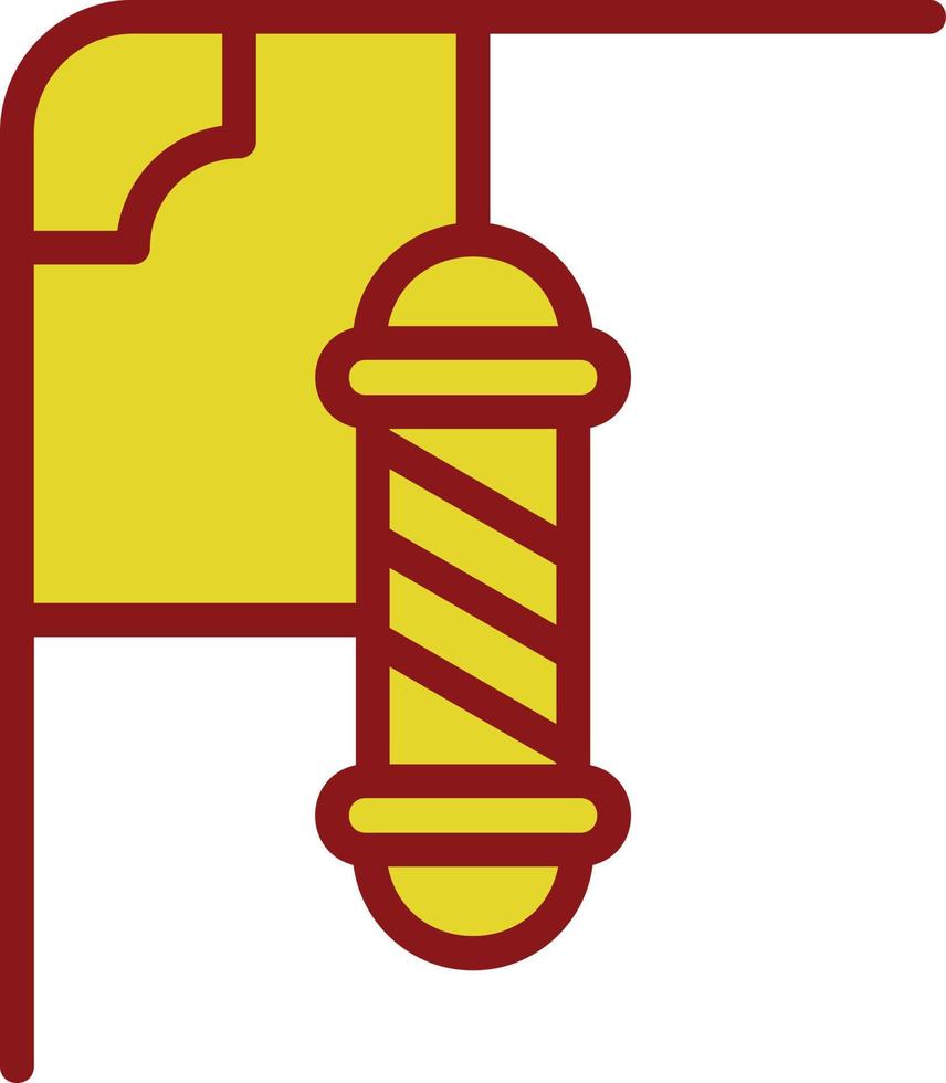 Barbershop Pole Vector Icon Design