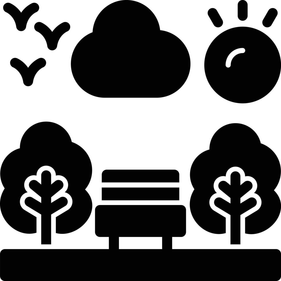 Park Glyph Icon vector